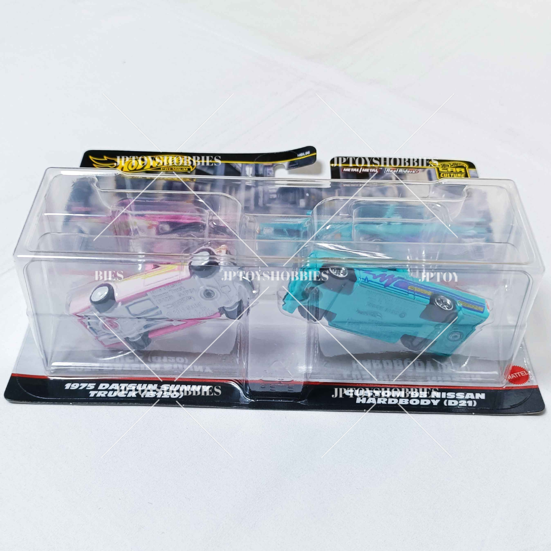 Hot Wheels 2 Pack 1975 Datsun Sunny Truck Custom 93 Nissan Hardbody【H2P016】