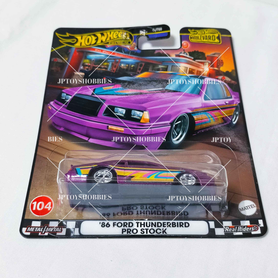 Hot Wheels Premium Boulevard ’86 FORD THUNDERBIRD PRO STOCK【HBV018】