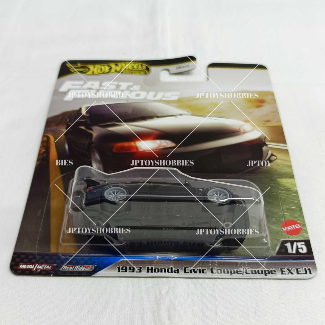 Hot Wheels Premium Fast & Furious 1993 Honda Civic Coupe EX EJ1【HFF037】