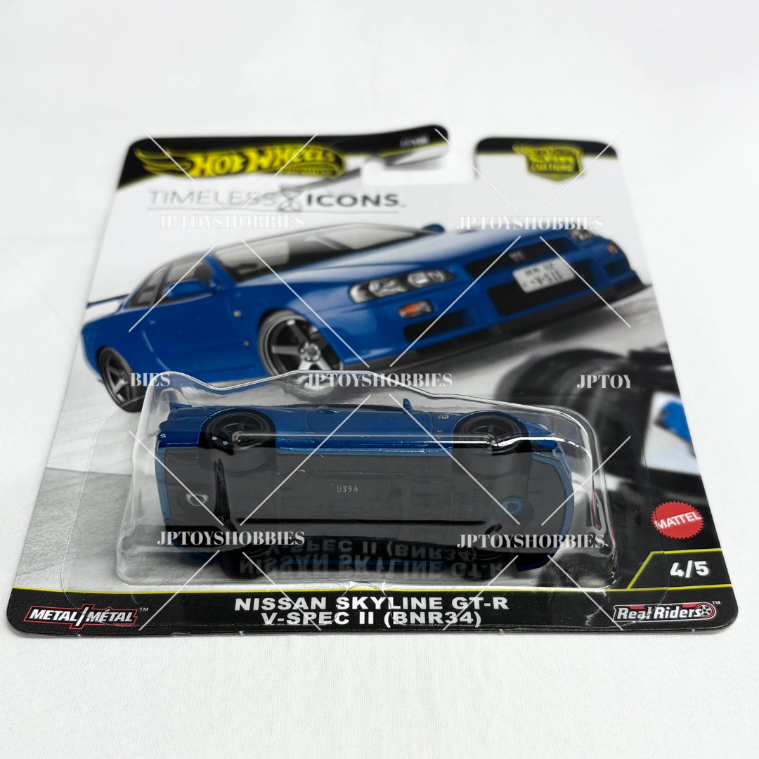 Hot Wheels Premium Car Culture Timeless Icons Nissan Skyline GT-R V-Spec II (BNR34)【HTI004】