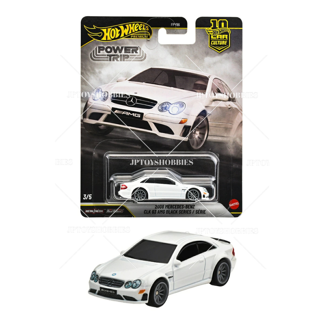 Hot Wheels Premium Car Culture Power Trip 2008 Mercedes-Benz CLK 63 AMG Black Series【HPT003】