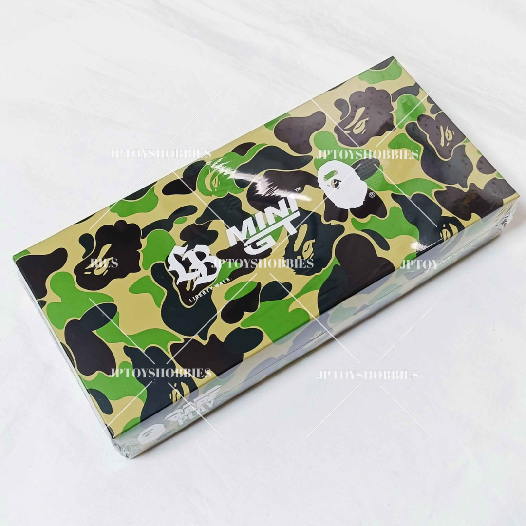 MINI GT × BAPE × LBWK Nissan Silvia GT-R Kenmeri Silhouette ER34 set of 4【MGL001】