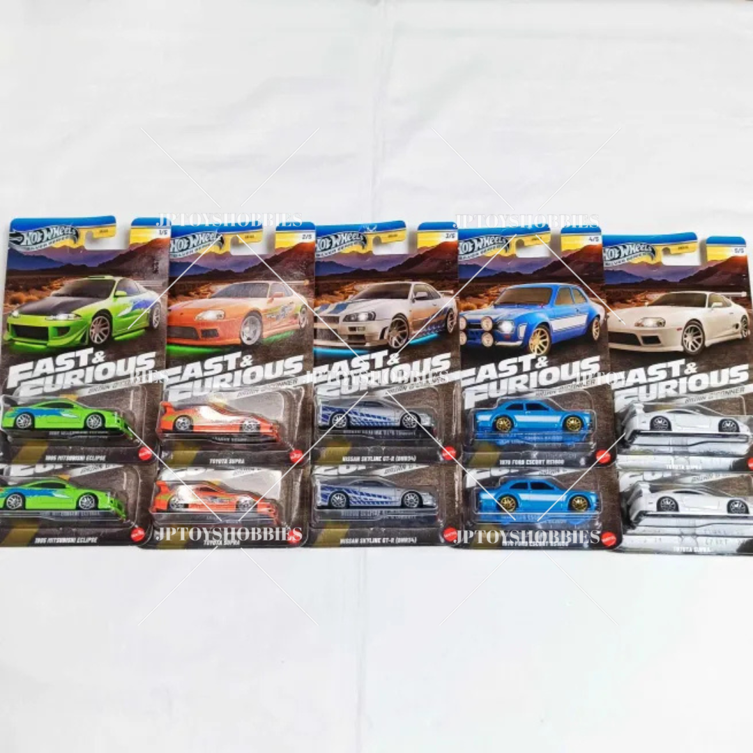 Hot Wheels Fast & Furious Theme Assortment Brian O'Conner set (10pcs)【HWZ016】