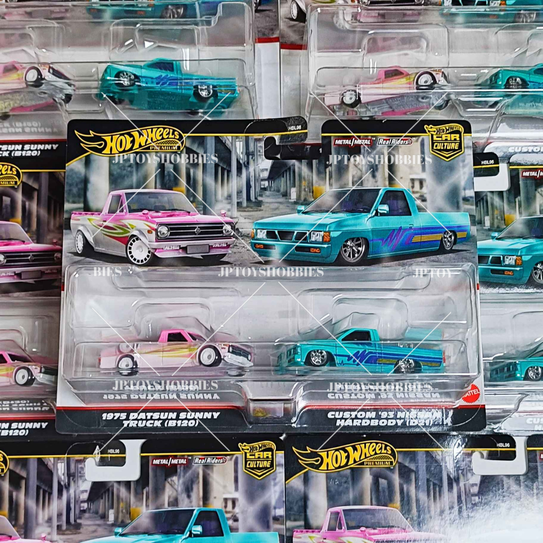 Hot Wheels 2 Pack 1975 Datsun Sunny Truck Custom 93 Nissan Hardbody【H2P016】