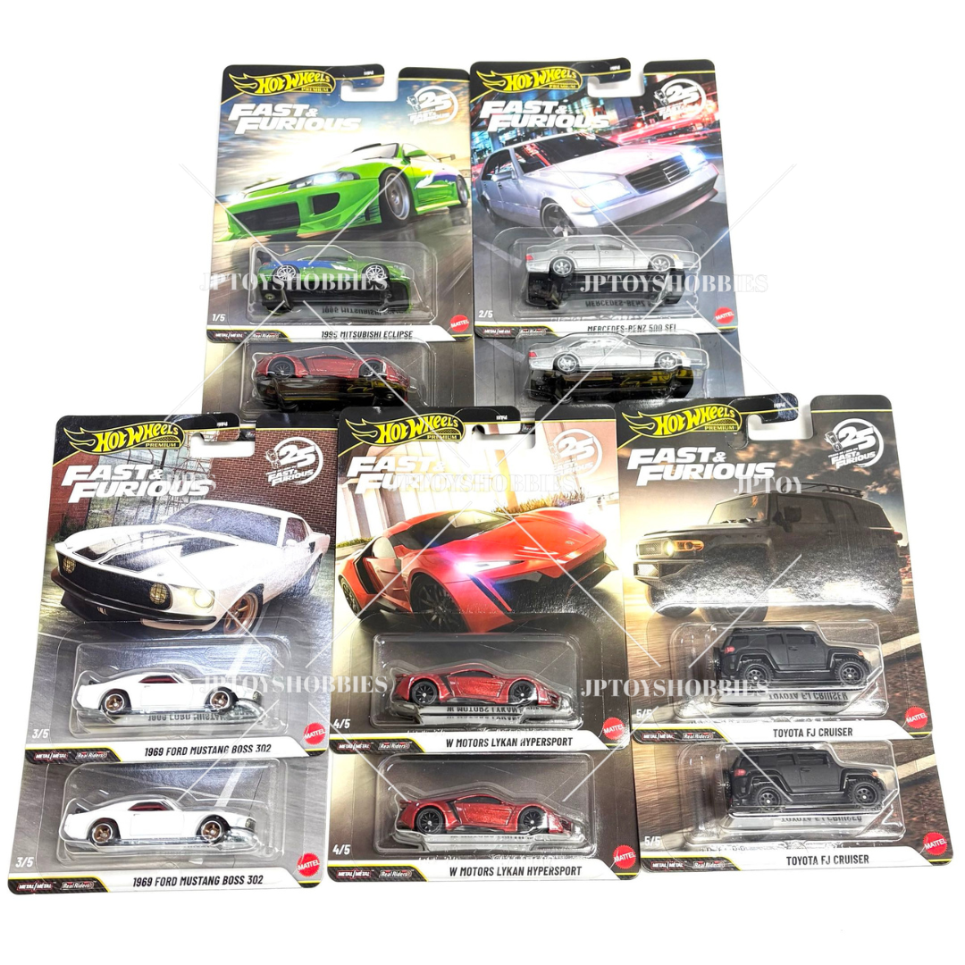 Hot Wheels Premium Fast & Furious Premium Assortment set of 10