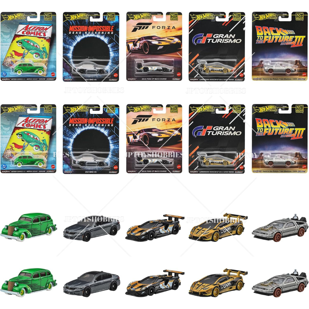PSL 2025 Hot Wheels Premium Pop Culture Assortment Mix - Set of 10【HWZ040】