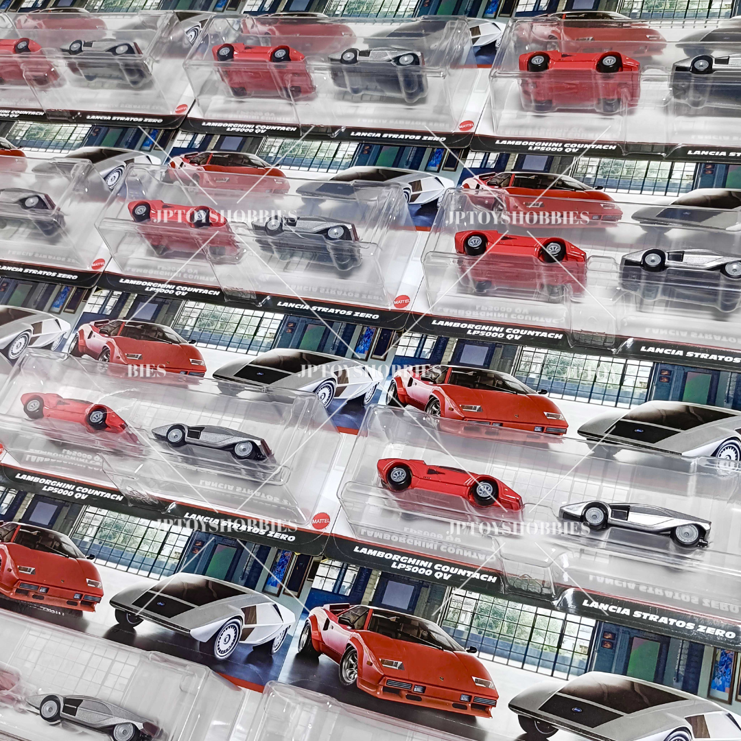Hot Wheels Premium Car Culture 2 Pack Lamborghini Countach LP5000 QV/Lancia Stratos Zero【H2P024】