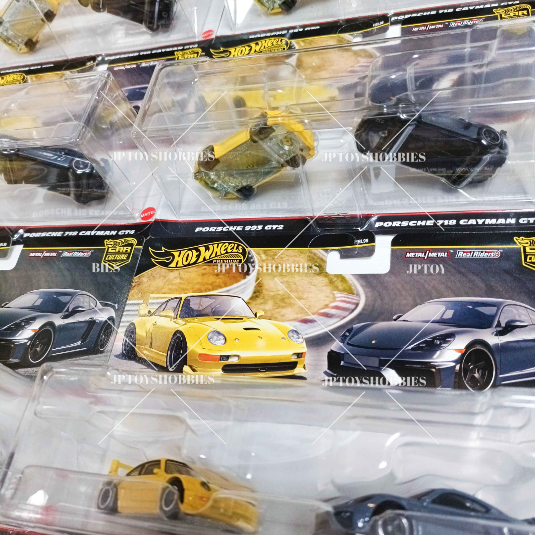 Hot Wheels 2 Pack Porsche 993 GT2 Porsche 718 Cayman GT4【H2P018】