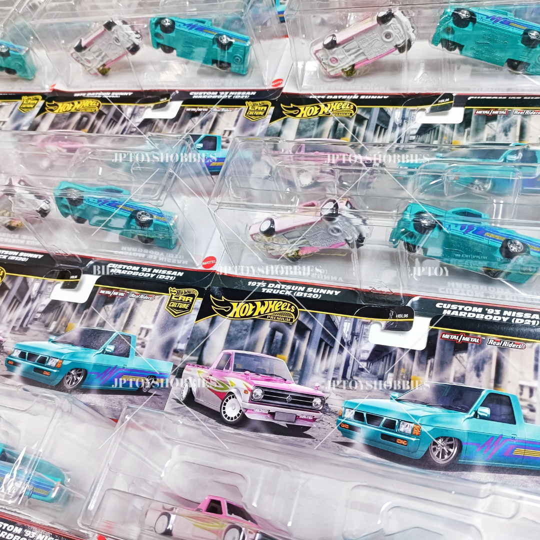 Hot Wheels 2 Pack 1975 Datsun Sunny Truck Custom 93 Nissan Hardbody【H2P016】