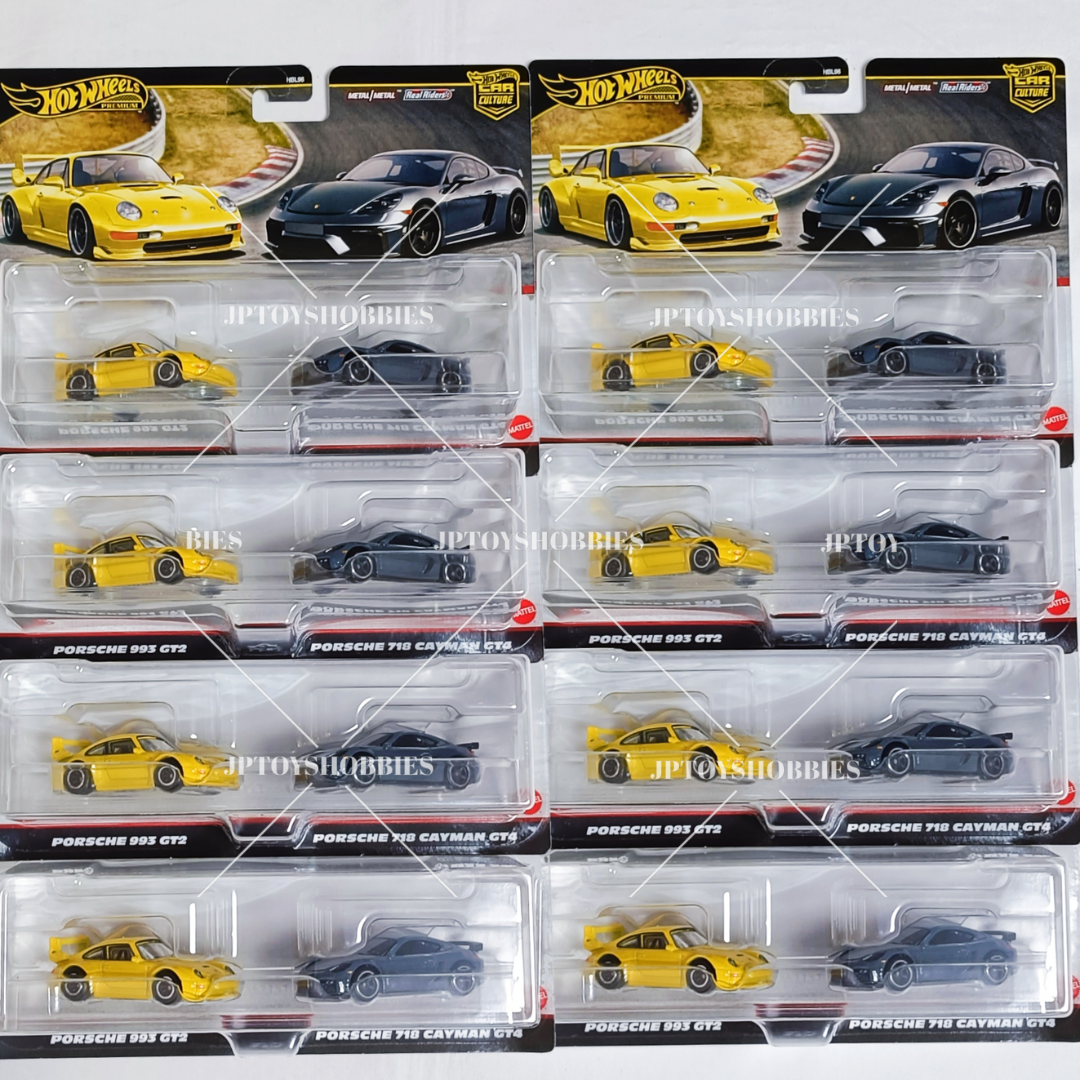 Hot Wheels 2 Pack Porsche 993 GT2 Porsche 718 Cayman GT4【H2P018】