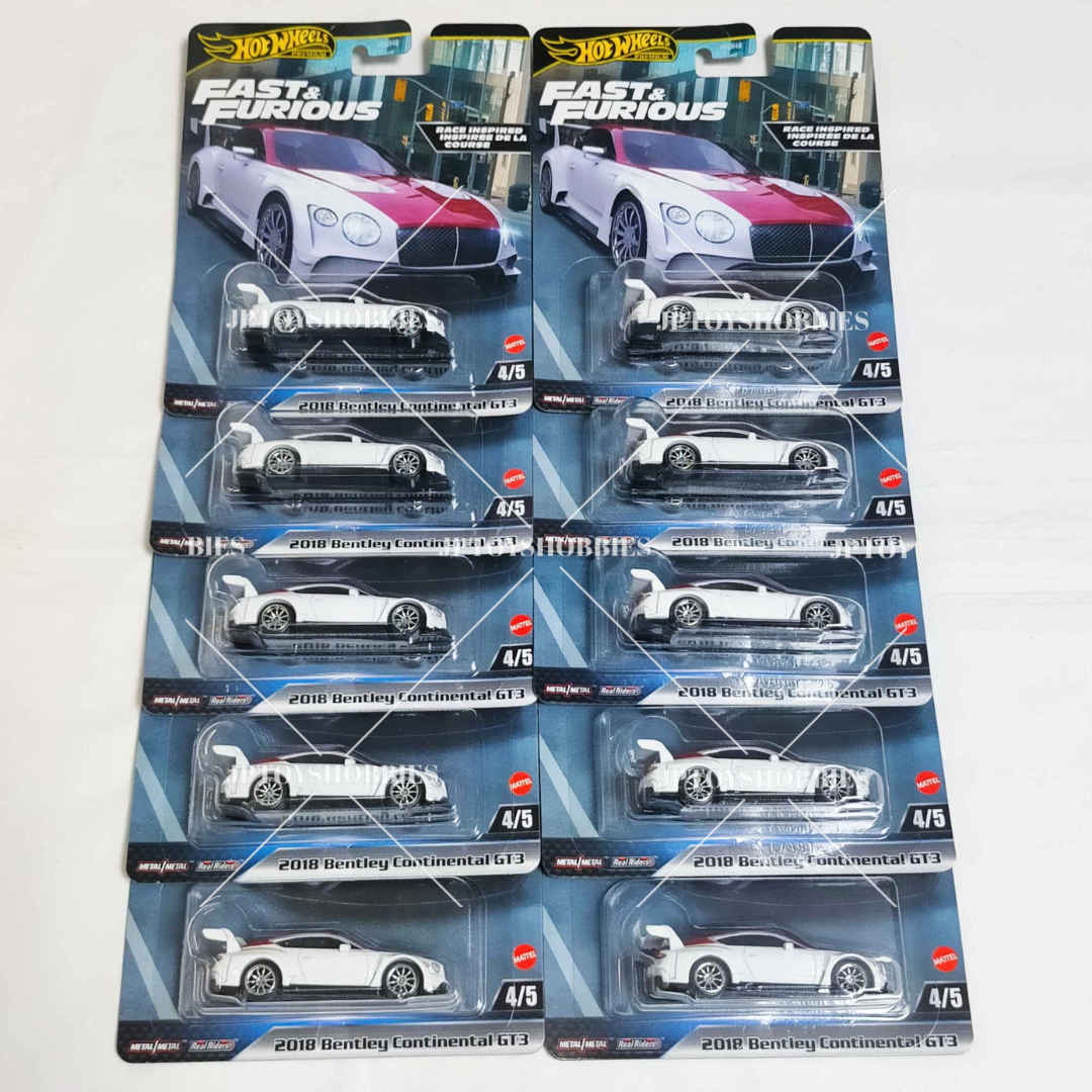 Hot Wheels FAST & FURIOUS 2018 Bentley Continental GT3【HFF018】