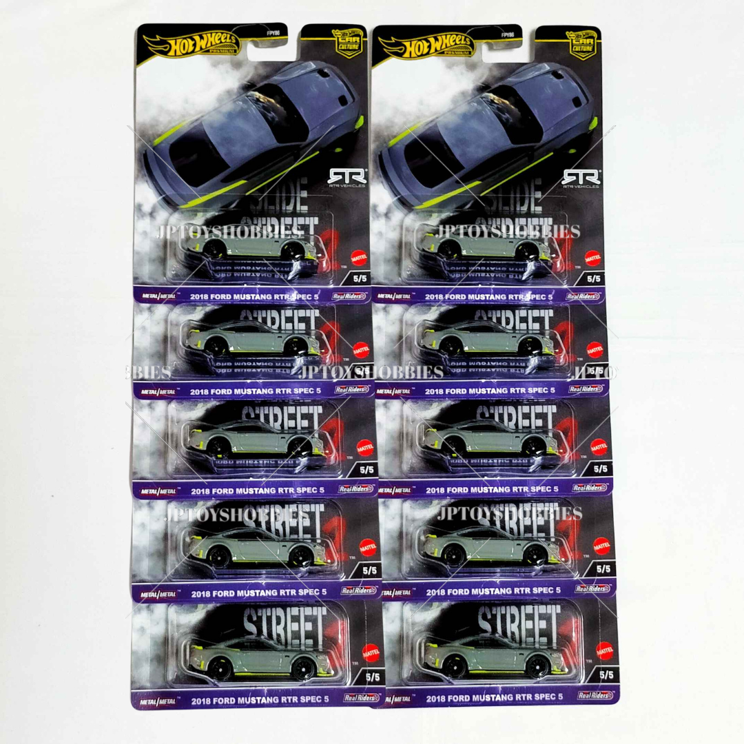 Hot Wheels Car Culture Slide Street 2018 Ford Mustang RTR Spec 5【HSS003】