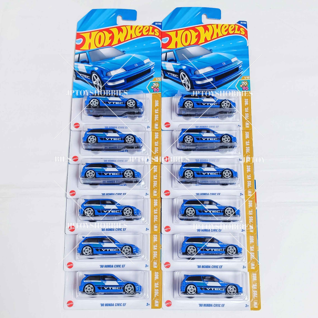Hot Wheels 90 Honda Civic EF Set (12 pieces)【HWB031】