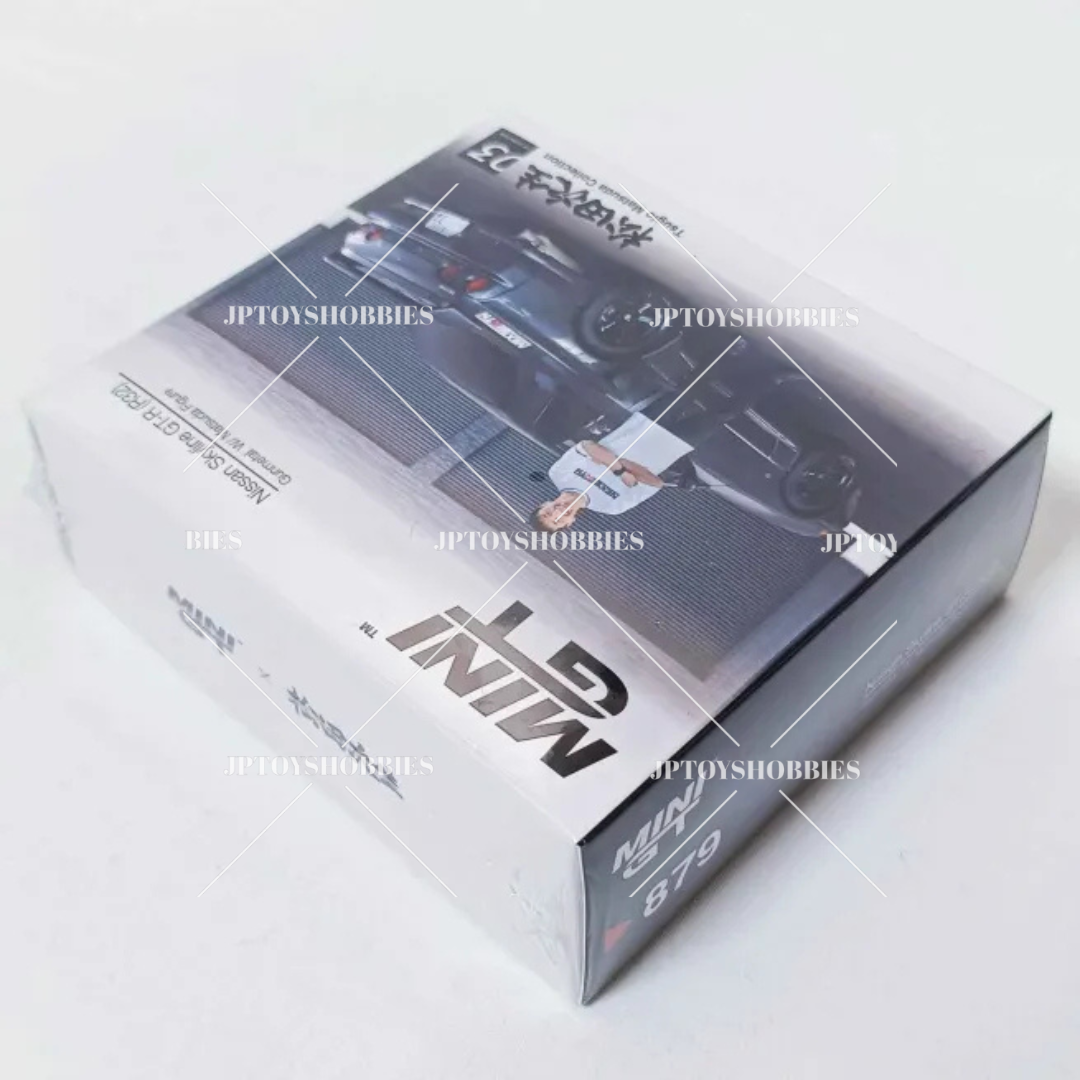 MINI GT Nissan Skyline GT-R R32 Gunmetal with Matsuda Figure【MGL005】