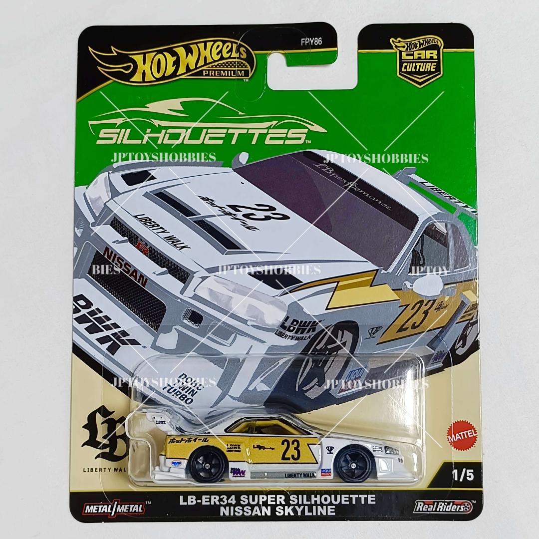 Hot Wheels Premium Car Culture Silhouettes LB-ER34 Super Silhouette Nissan Skyline【HST003】