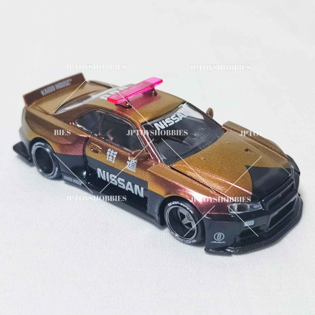 Kaido House Mini GT Nissan GT-R R34 Kaido Works V2 Aero Police TOKYO EXCLUSIVE【KHL001】
