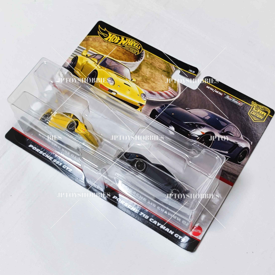 Hot Wheels 2 Pack Porsche 993 GT2 Porsche 718 Cayman GT4【H2P018】
