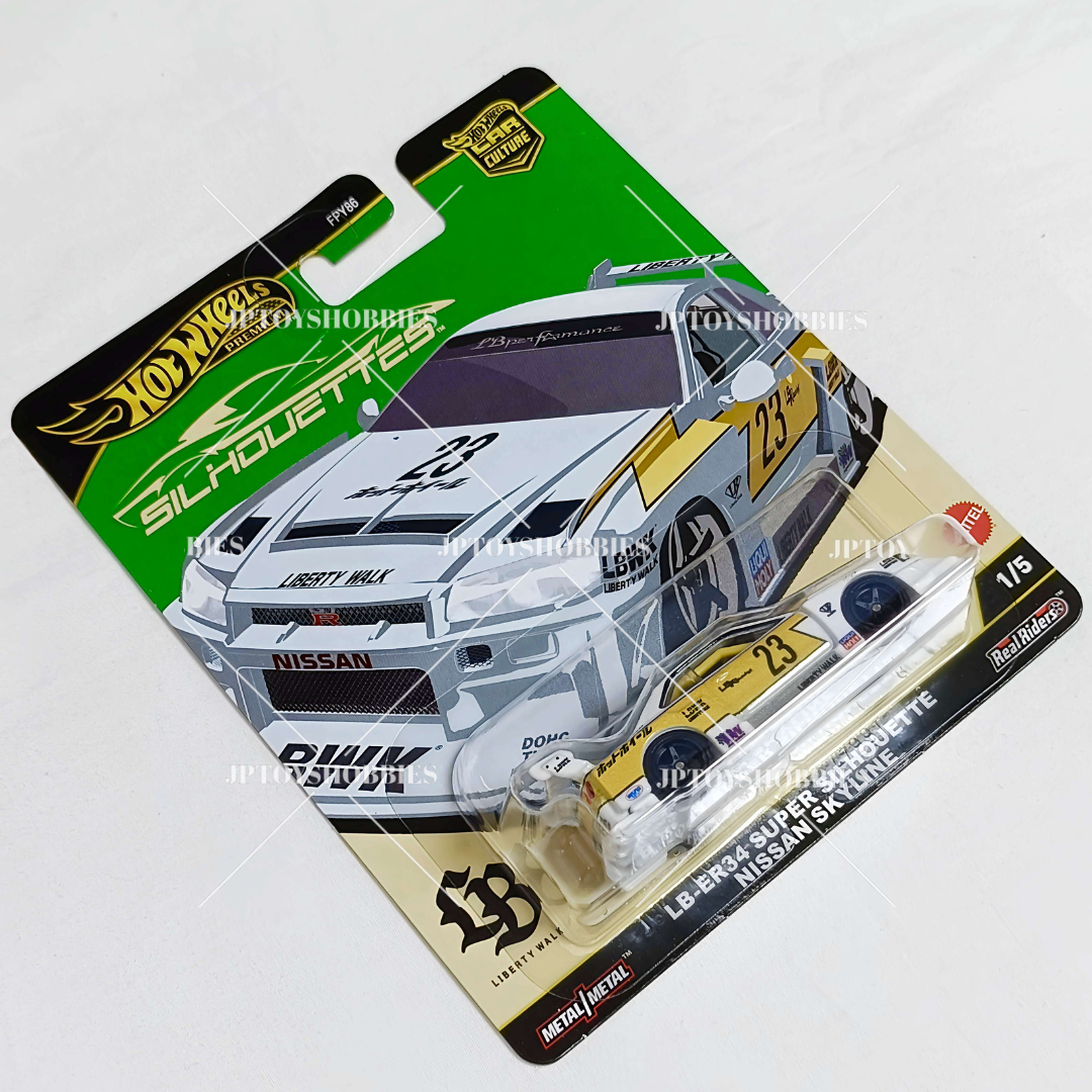 Hot Wheels Premium Car Culture Silhouettes LB-ER34 Super Silhouette Nissan Skyline【HST003】