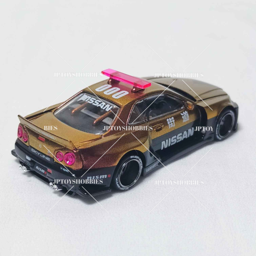 Kaido House Mini GT Nissan GT-R R34 Kaido Works V2 Aero Police TOKYO EXCLUSIVE【KHL001】