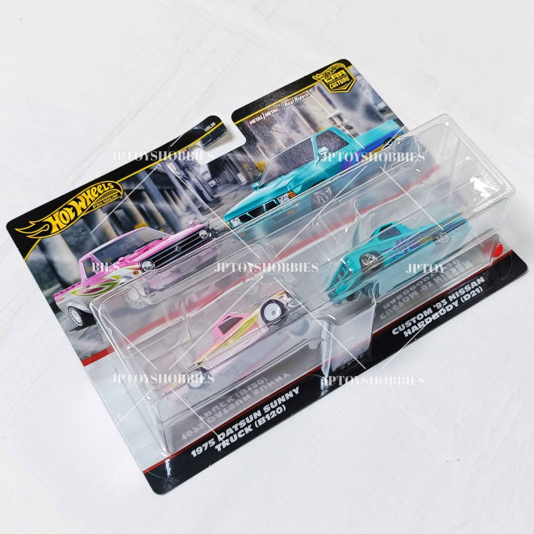 Hot Wheels 2 Pack 1975 Datsun Sunny Truck Custom 93 Nissan Hardbody【H2P016】