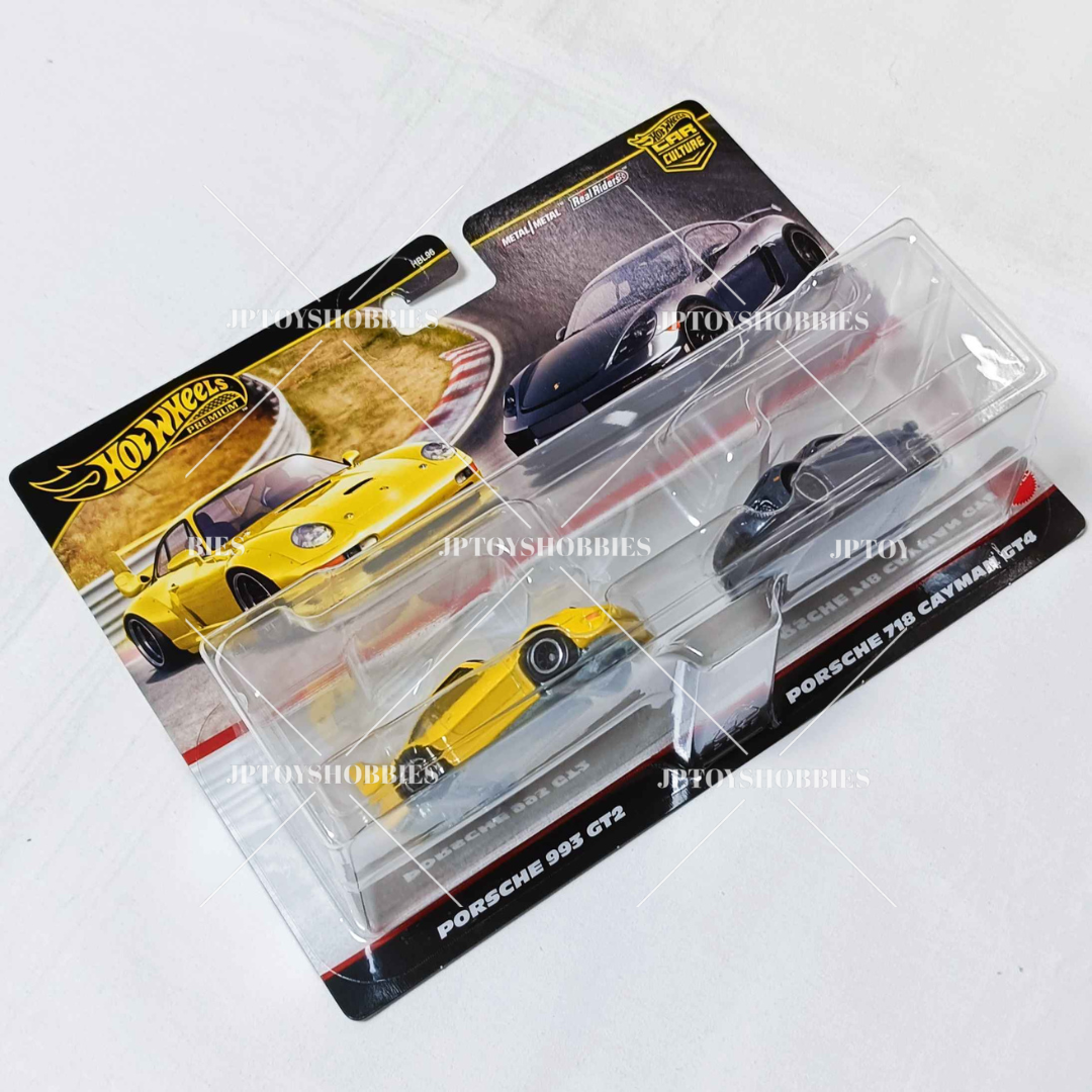 Hot Wheels 2 Pack Porsche 993 GT2 Porsche 718 Cayman GT4【H2P018】
