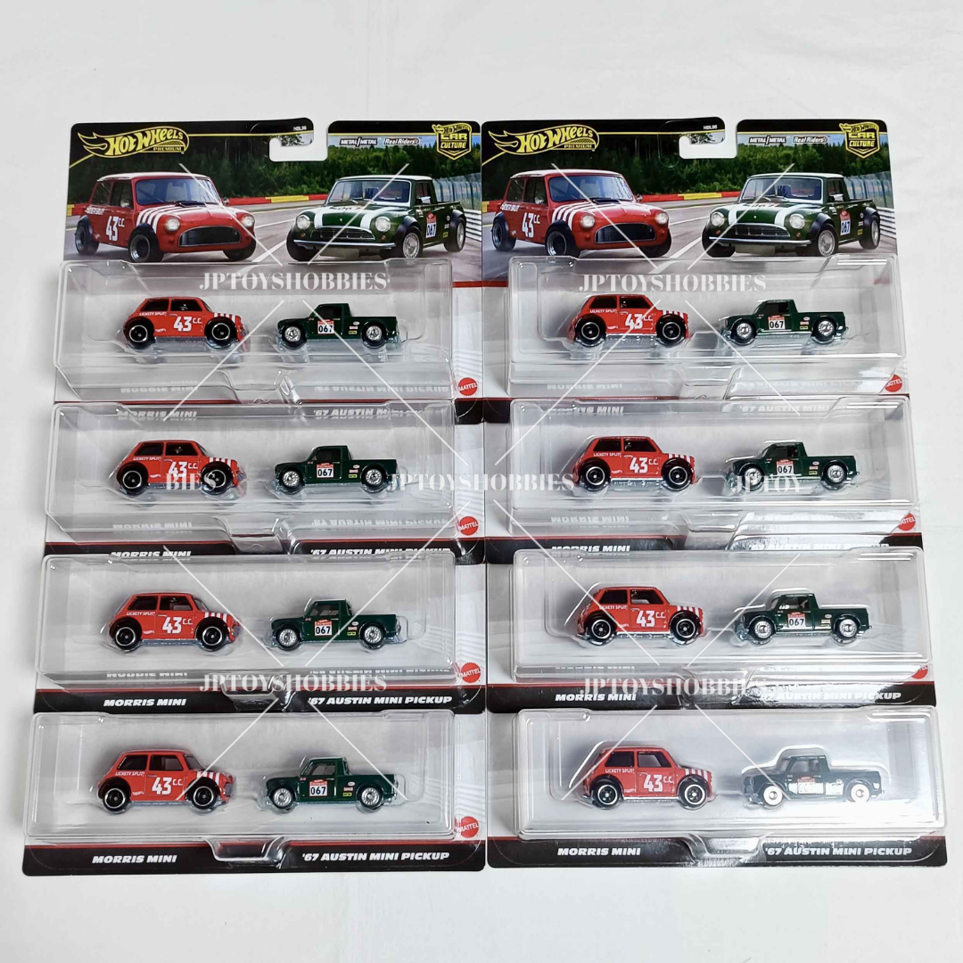 Hot Wheels 2 Pack Morris Mini / '67 Austin Mini Pickup【H2P021】