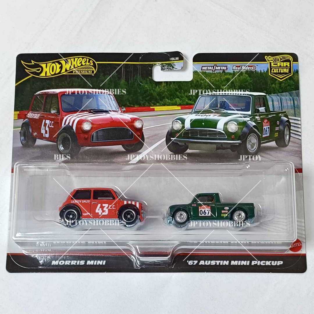 Hot Wheels 2 Pack Morris Mini / '67 Austin Mini Pickup【H2P021】