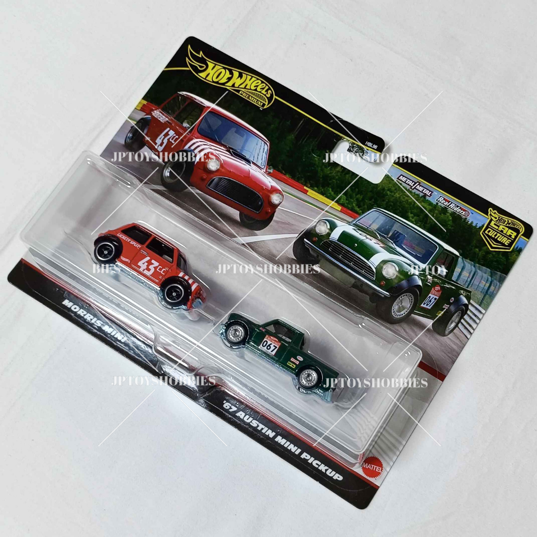 Hot Wheels 2 Pack Morris Mini / '67 Austin Mini Pickup【H2P021】