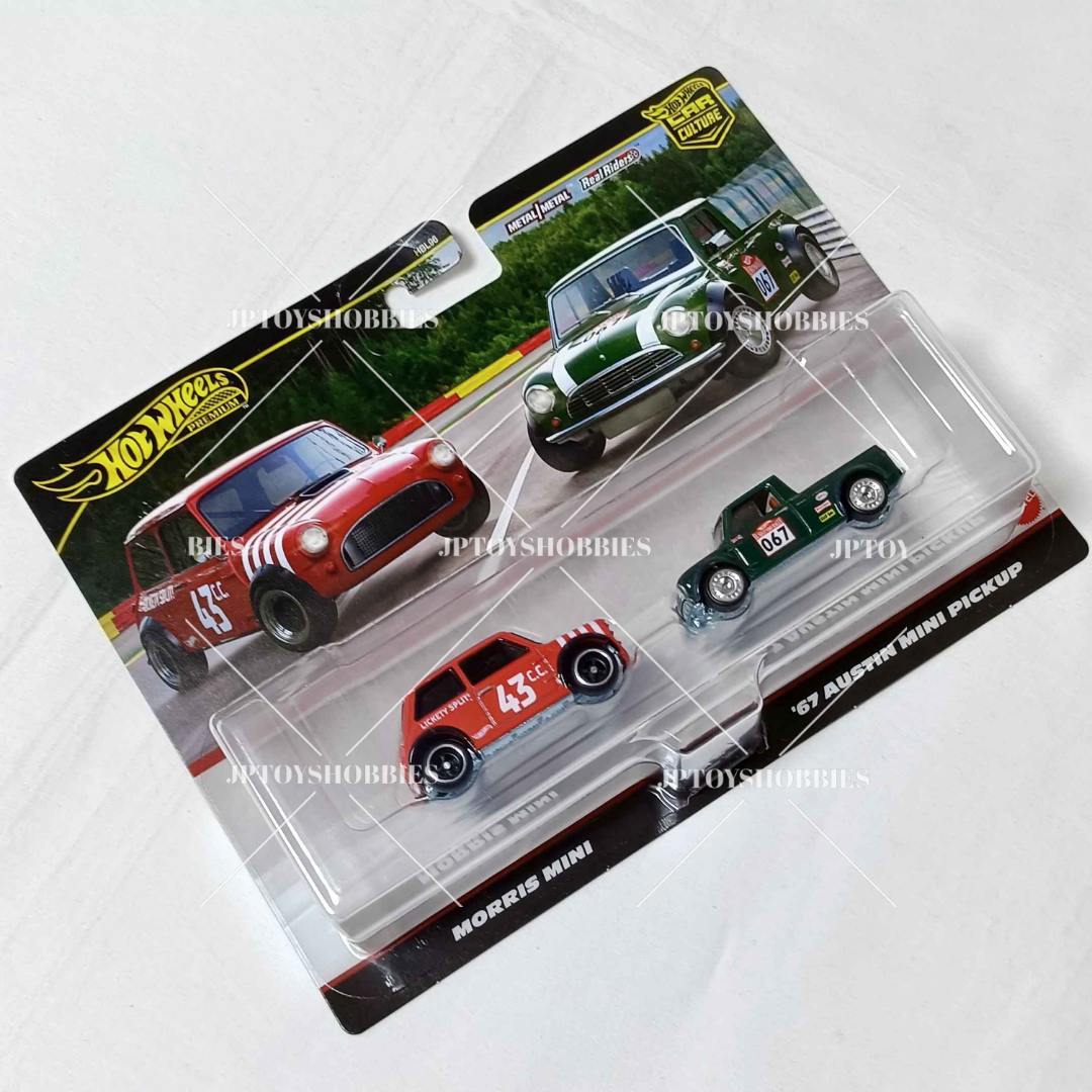 Hot Wheels 2 Pack Morris Mini / '67 Austin Mini Pickup【H2P021】