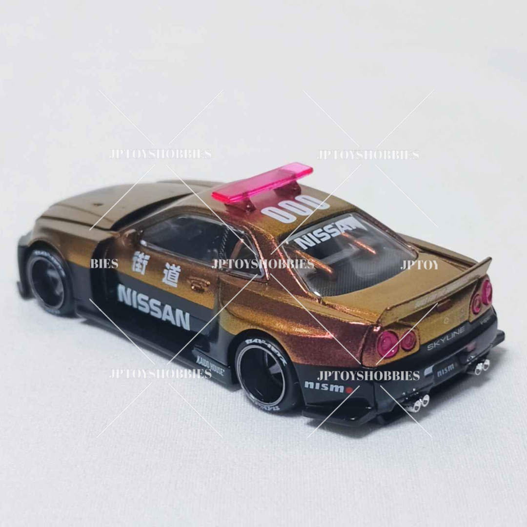 Kaido House Mini GT Nissan GT-R R34 Kaido Works V2 Aero Police TOKYO EXCLUSIVE【KHL001】