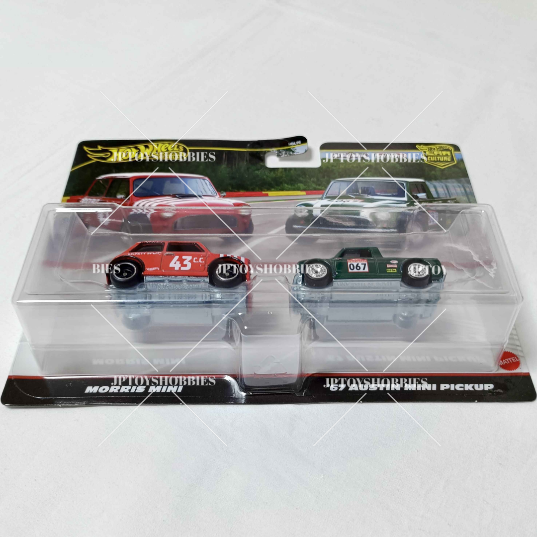 Hot Wheels 2 Pack Morris Mini / '67 Austin Mini Pickup【H2P021】