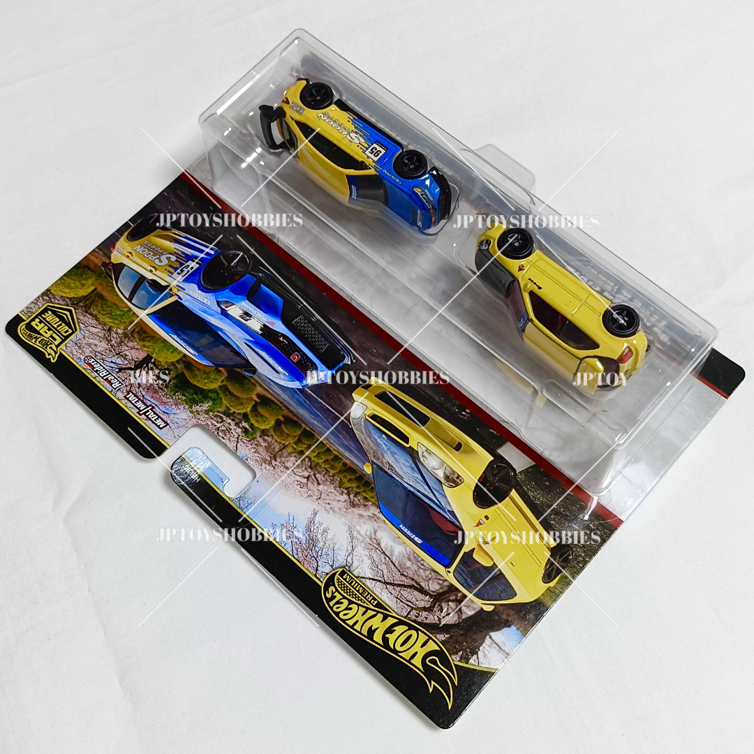 Hot Wheels Premium Car Culture 2 Pack '99 Honda Civic Type R (EK9) / Honda Civic Type R【H2P023】