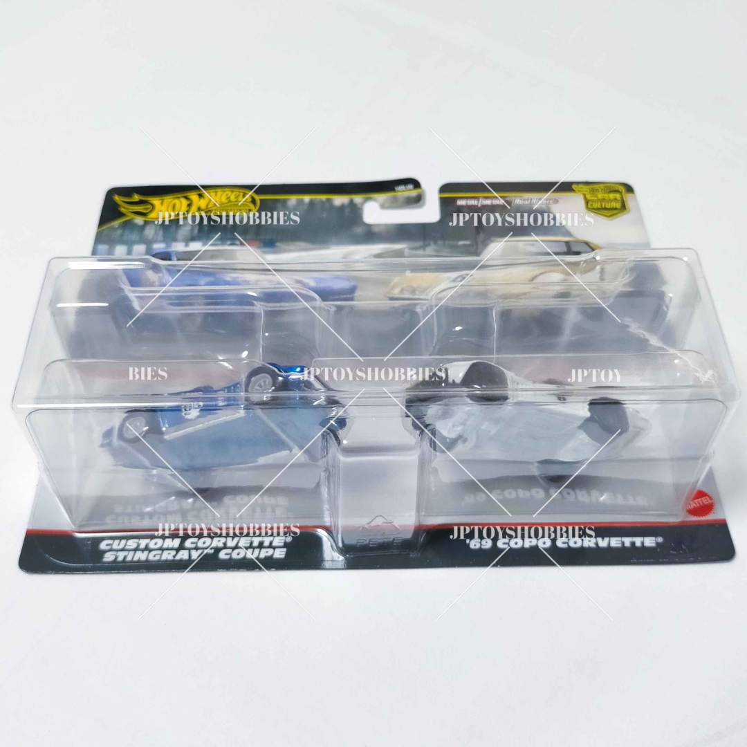 Hot Wheels Premium 2 Pack Custom Corvette Stingray Coupe 69 Copo Corvette【H2P015】