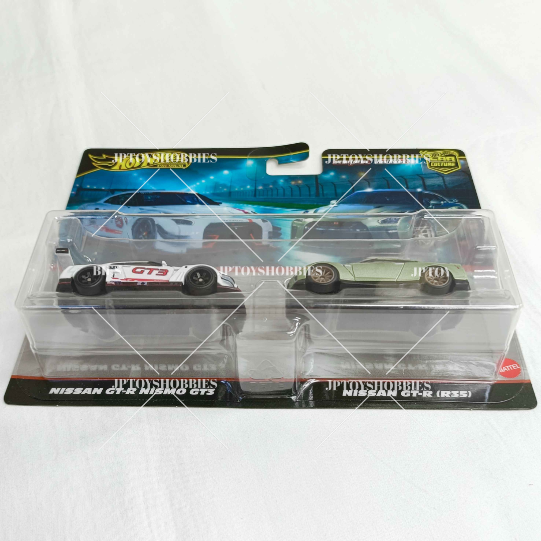 Hot Wheels Premium Car Culture 2 Pack Nissan GT-R NISMO GT3 / Nissan GT-R (R35)【H2P030】