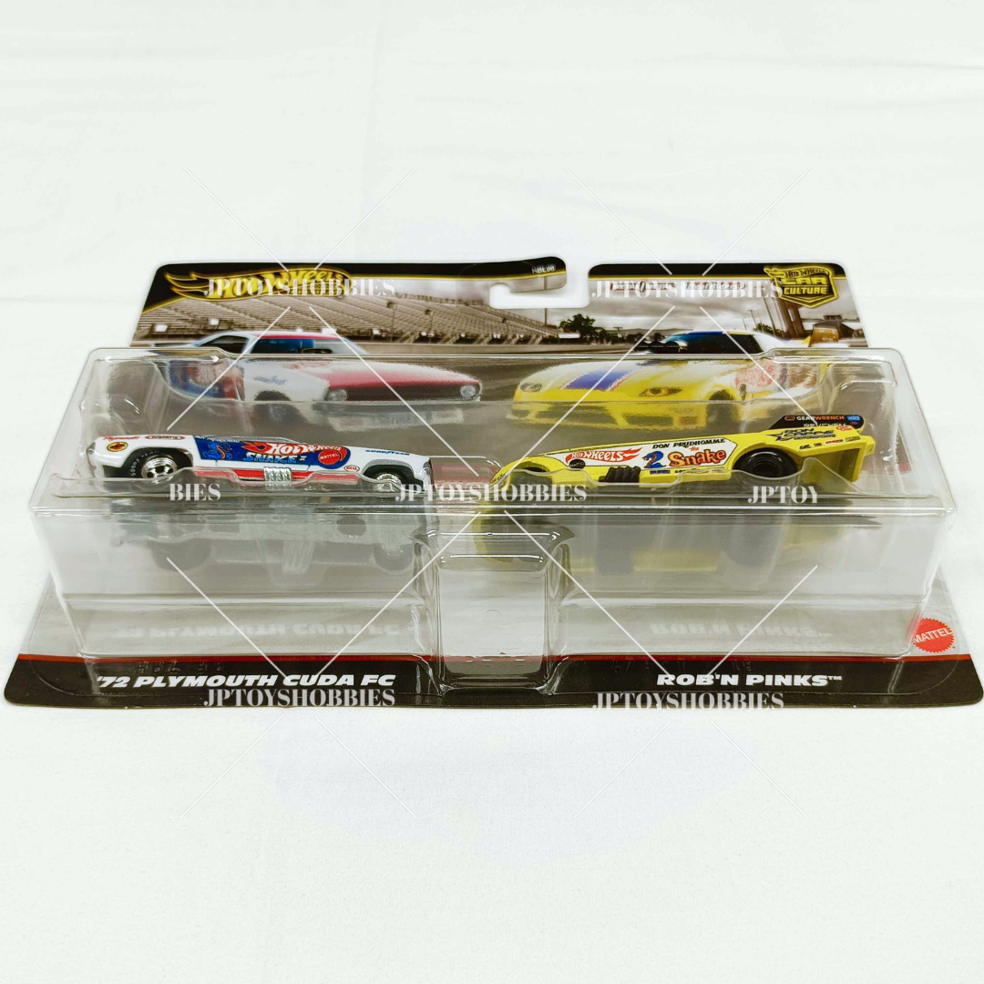 Hot Wheels Premium Car Culture 2 Pack '72 Plymouth Cuda FC /Rob 'N Pinks【H2P025】