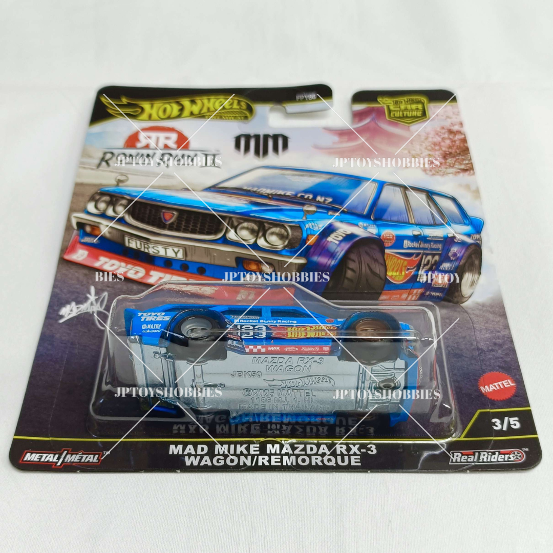 Hot Wheels Premium Car Culture RONIN RUN II Mad Mike Mazda RX-3