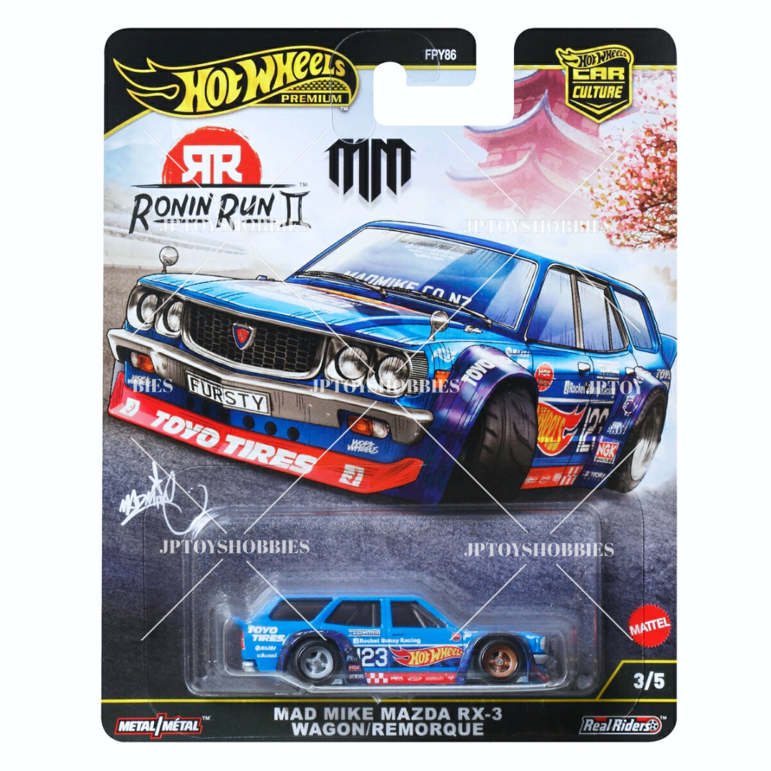PSL 2025 Hot Wheels Premium Car Culture RONIN RUN II Mad Mike Mazda RX-3 Wagon Rumorque【HRR003】