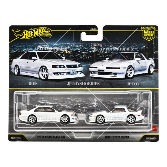 PRE-ORDER Hot Wheels Premium 2 Pack Toyota Chaser JZX 100 / 1989 Toyota Supra【H2P039】