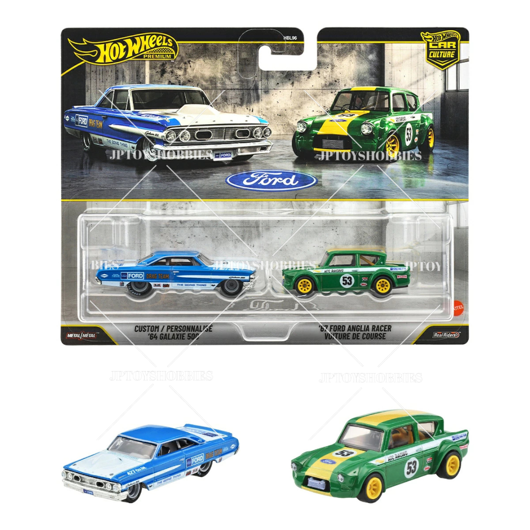 PRE-ORDER Hot Wheels Premium 2 Pack Custom '64 Galaxie 500 / '67 Ford Anglia Racer【H2P035】