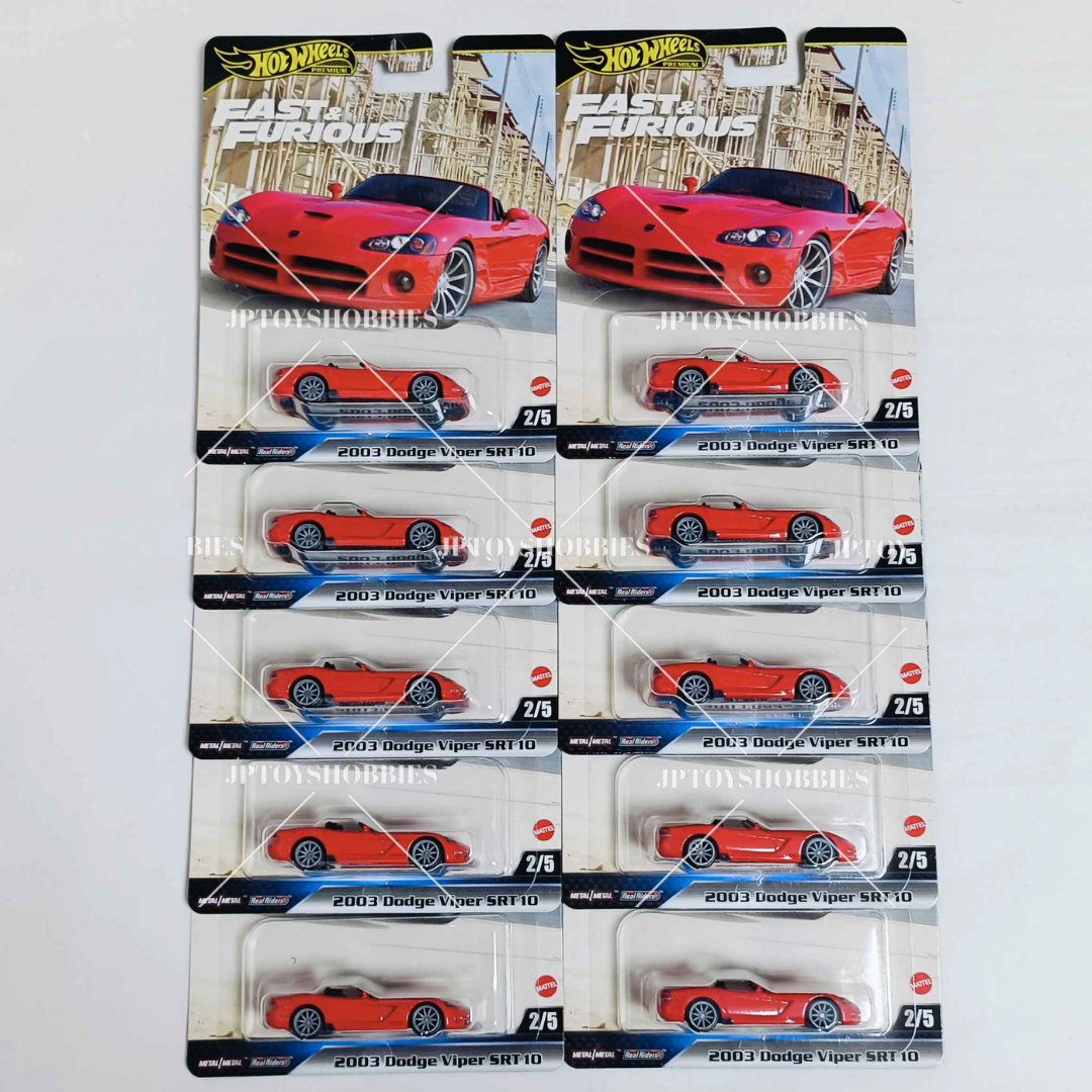 Hot Wheels Premium FAST & FURIOUS 2003 Dodge Viper SRT 10【HFF021】