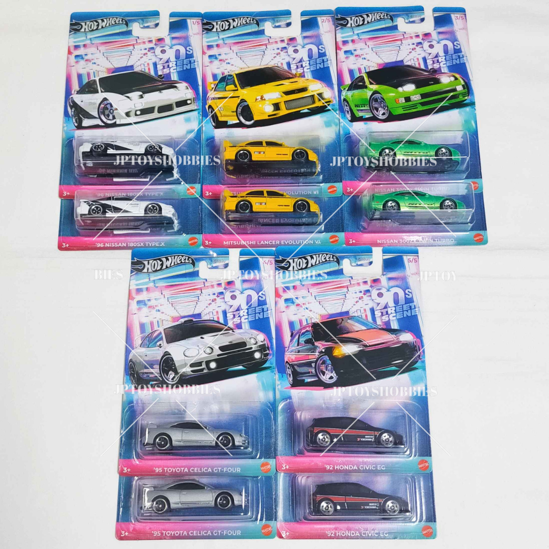 Hot Wheels Theme Automotive Assortment 90's Street Scene set (10pcs)【HWZ015】