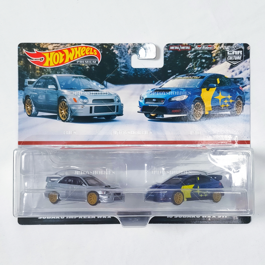 Hot Wheels Premium 2 Pack SUBARU IMPREZA WRX / ’16 SUBARU WRX STI