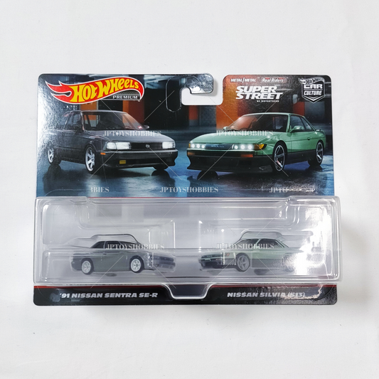 Hot Wheels Premium 2 Pack ’91 NISSAN SENTRA SE-R / SILVIA (S13)