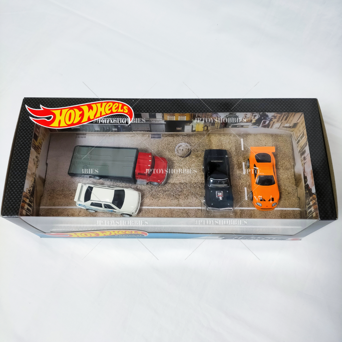 Hot Wheels Premium Collector Set Fast & Furious Supra Charger JETTA Transporter