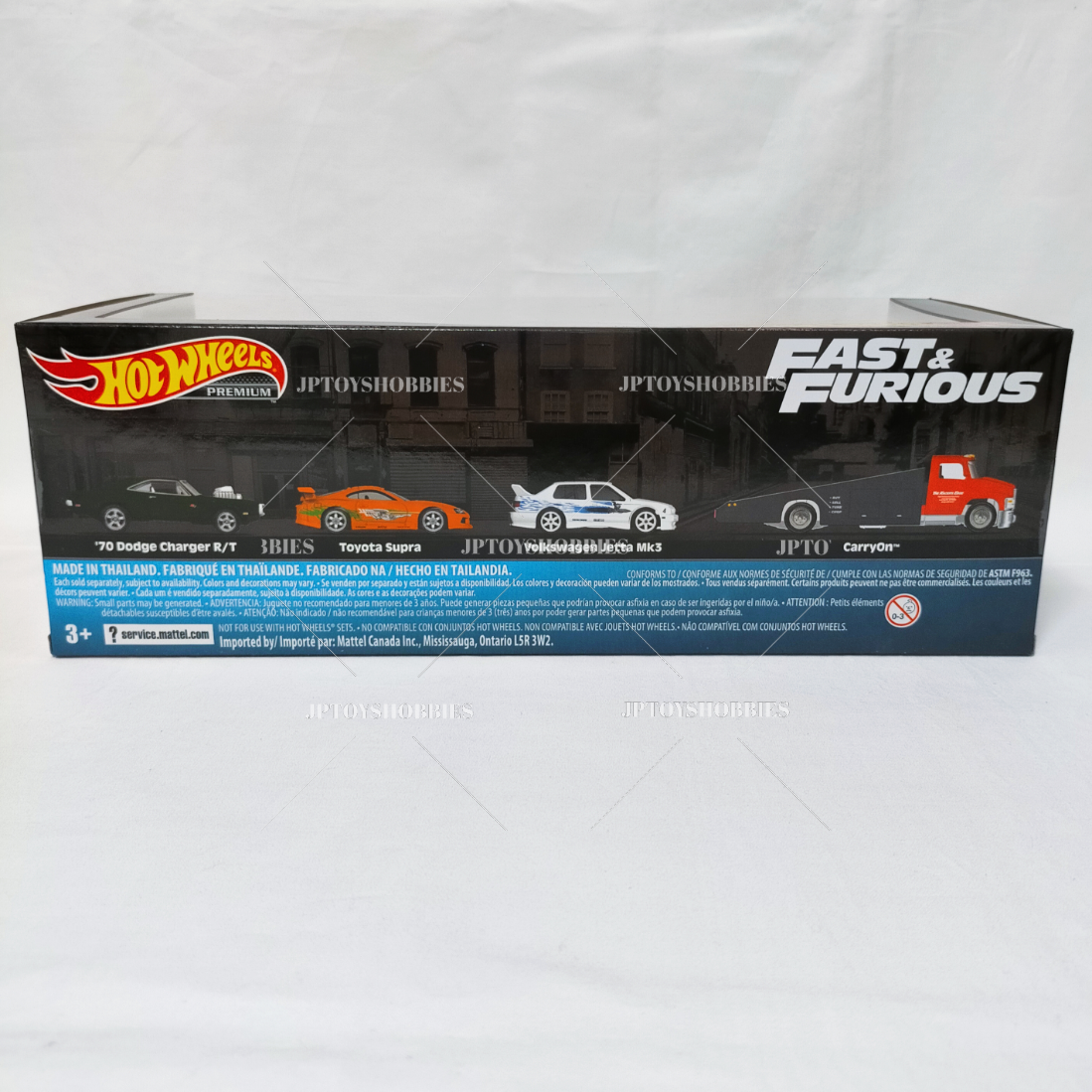 Hot Wheels Premium Collector Set Fast & Furious Supra Charger JETTA Transporter