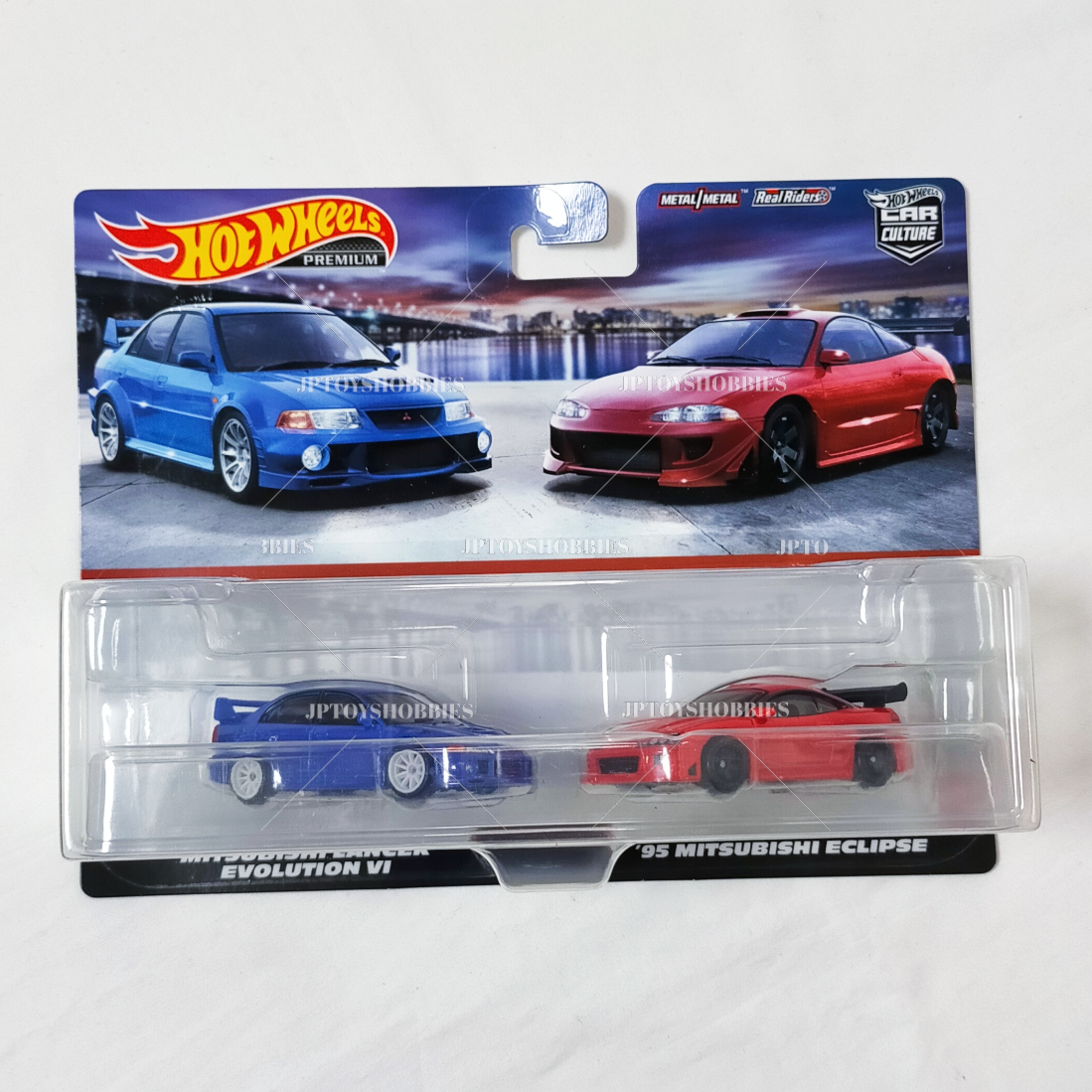 Hot Wheels Premium 2 Pack Mitsubishi Lancer Evolution/ 95 Eclipse