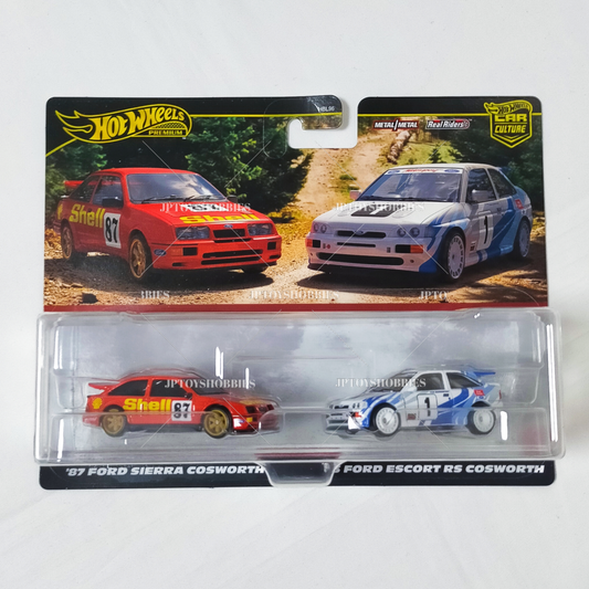 Hot Wheels Premium 2 Pack '93 Ford Escort RS Cosworth / '87 Ford Sierra Cosworth