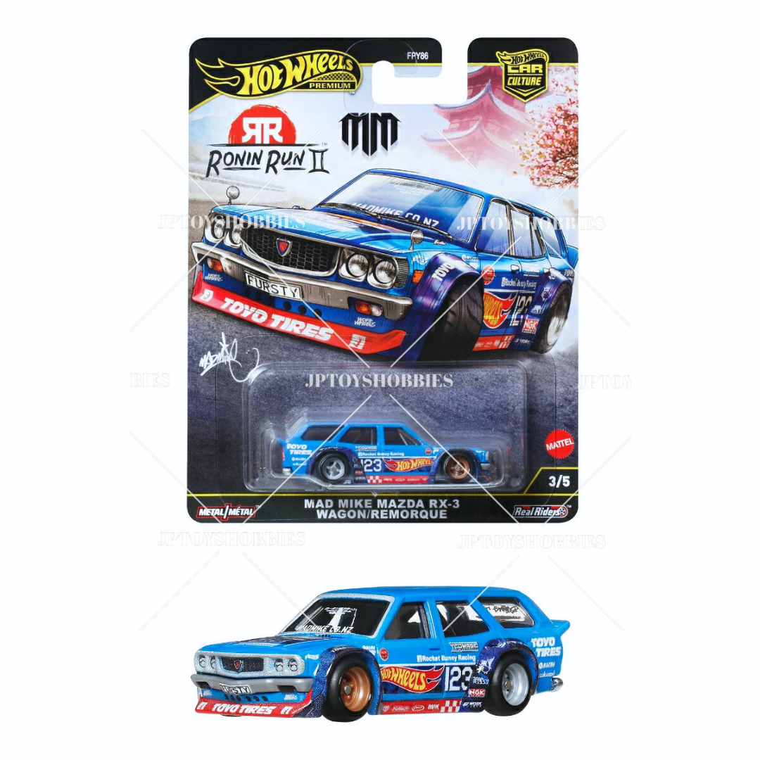 PSL 2025 Hot Wheels Premium Car Culture RONIN RUN II Mad Mike Mazda RX-3 Wagon Rumorque【HRR003】