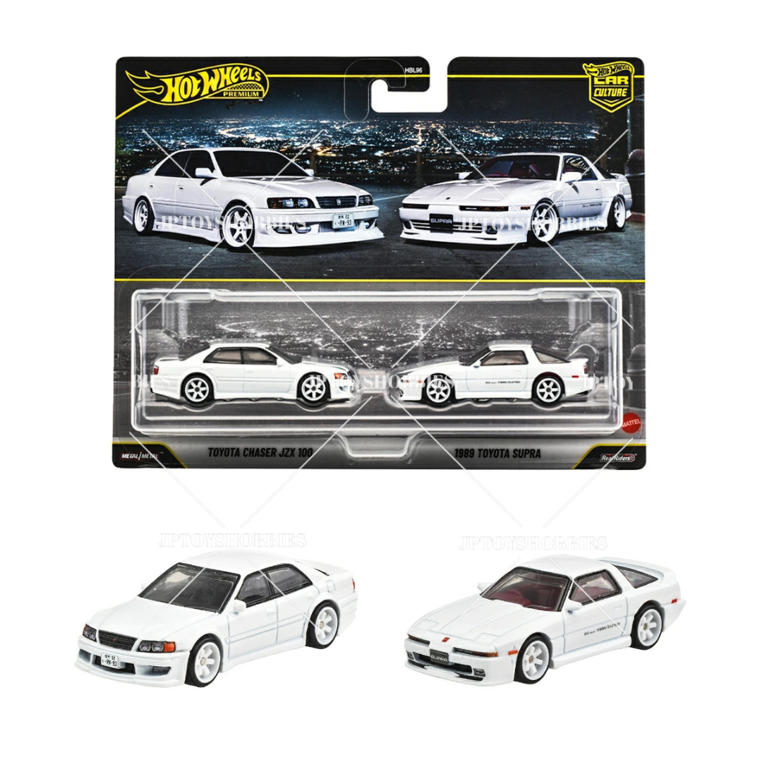 PRE-ORDER Hot Wheels Premium 2 Pack Toyota Chaser JZX 100 / 1989 Toyota Supra【H2P039】