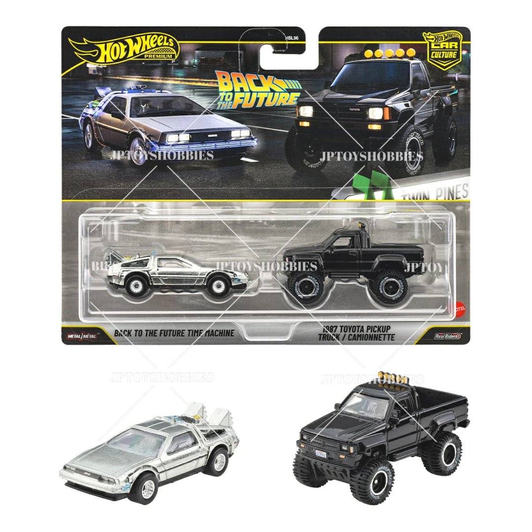 PRE-ORDER Hot Wheels Premium 2 Pack Back to the Future Time Machine / 1987 Toyota Pickup Truck【H2P036】